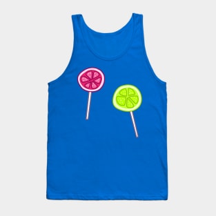 Grapefruit and Lemon Lollipops Tank Top